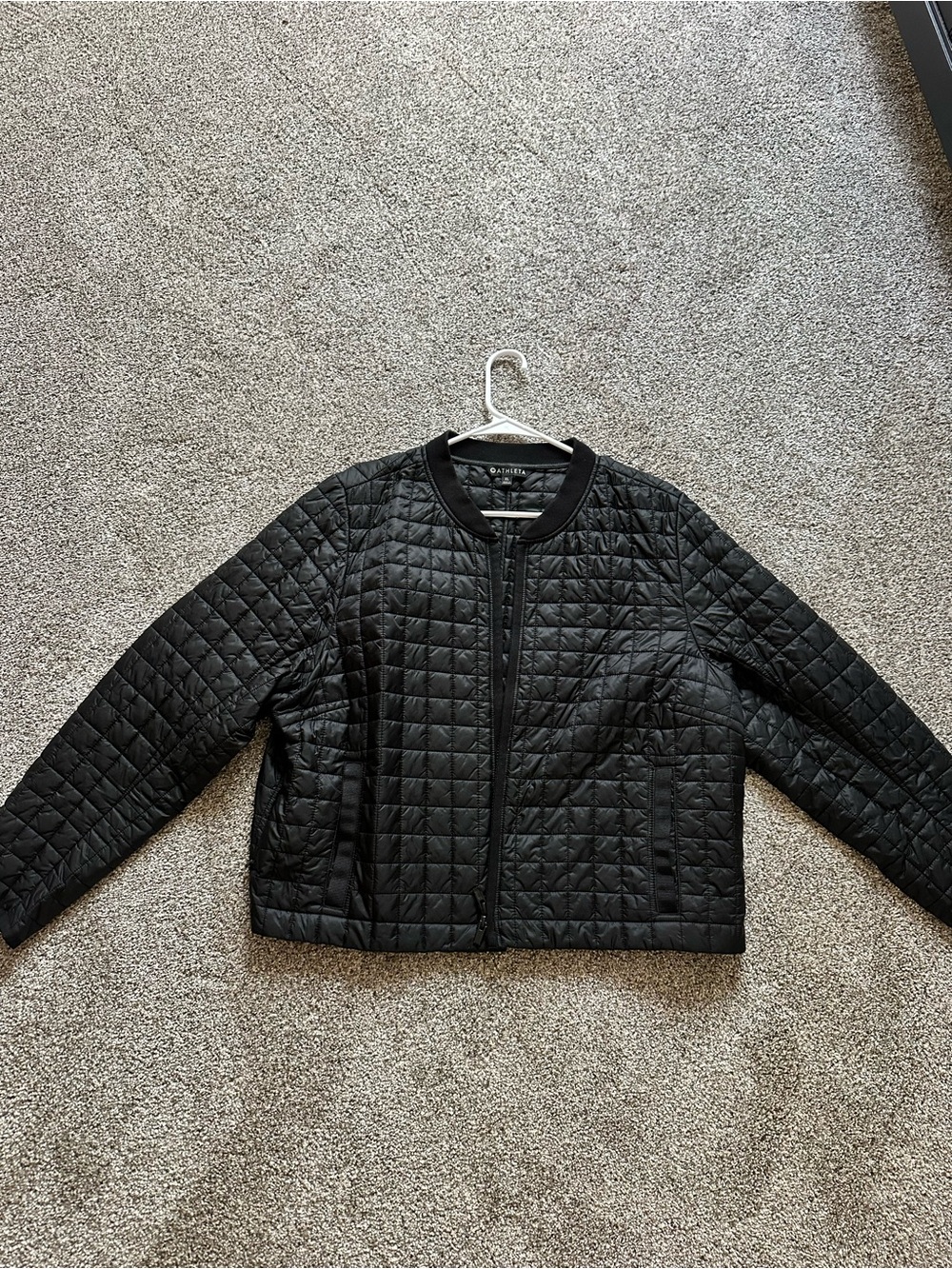 Athleta Black Quilted Jacket